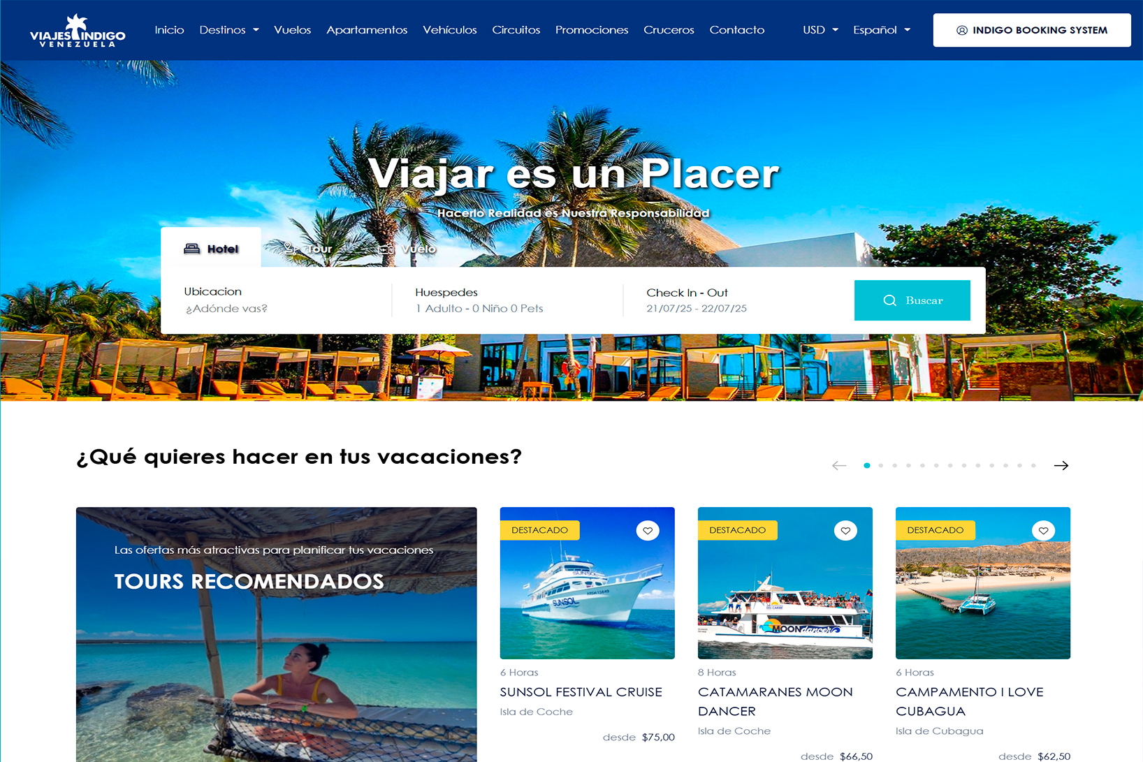 Agencia de Viajes - Isla de Margarita Viajes Indigo