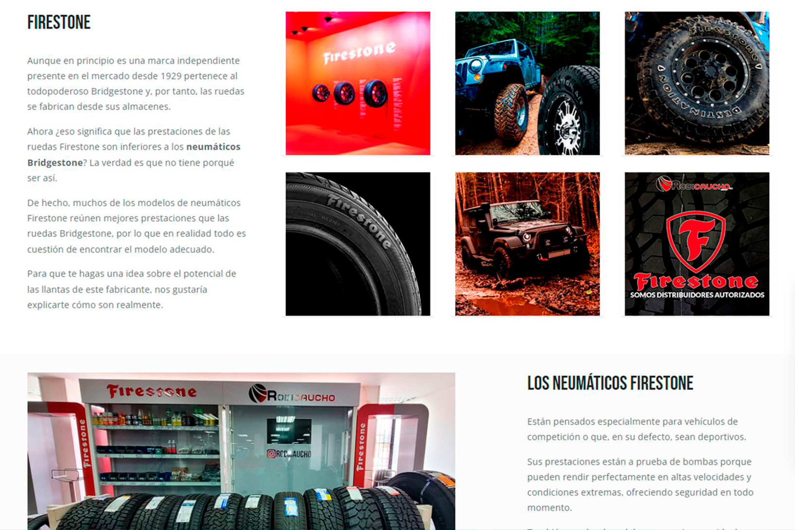 Distribuidor autorizado Firestone en la Isla de Margarita- OFFLINE Rodicaucho