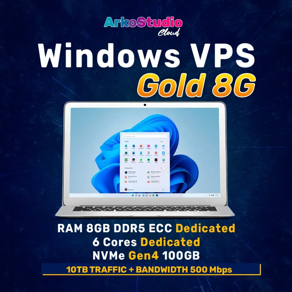 VPS Windows Gold 8G